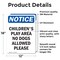 Signmission Children'S Play Area No Dogs Allowed, 12 in W x Rectangle, Vinyl Decal OS-2PACK-NS-D-1218-V-10588 - alternate 2